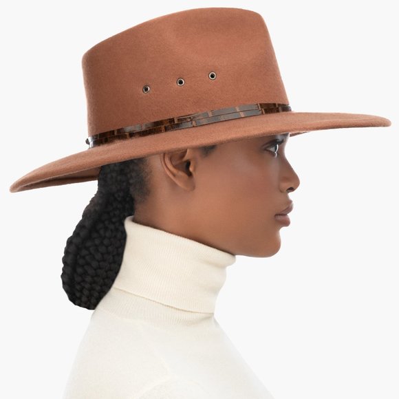 Jade Wool Felt Fedora Hat main image 9